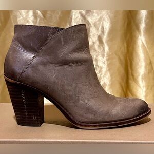 Lucky Brand Distressed Gray Ankle Booties